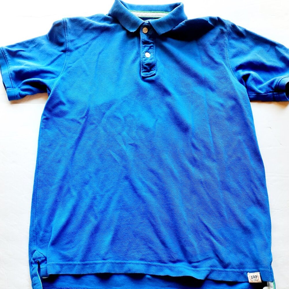 Gap Boys Shirt Polo Blue Short Sleeve XXL 14-16